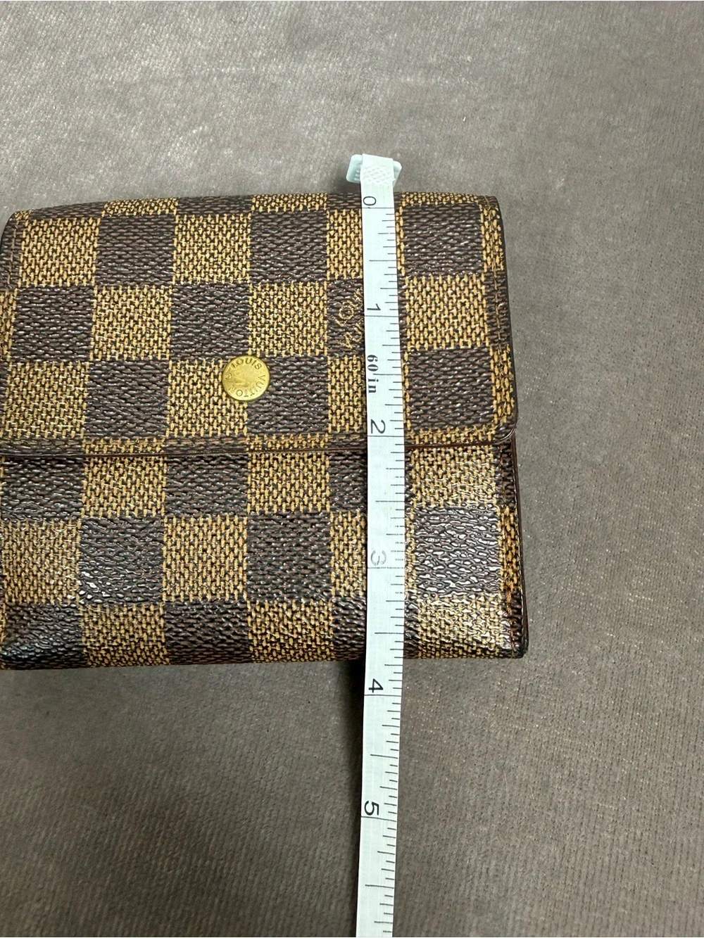 Louis Vuitton Victorine compact, envelope Wallet classic brown Damier Ebene